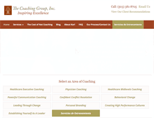 Tablet Screenshot of coachinggroupinc.com